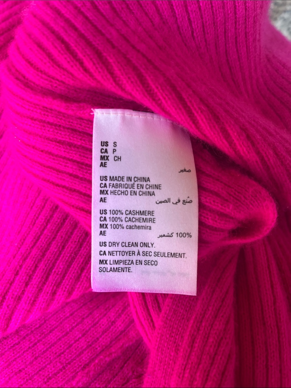 Charter Club Women's Vibrant Hot Pink Ribbed Cashmere Sweater Dress - Picture 7 of 8